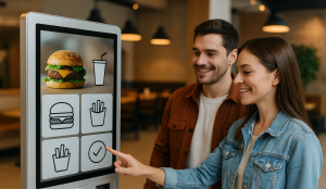 Digital-Signage-System mit Touchscreen-Speisekarte im Restaurant – Was ist ein Digital-Signage-System?